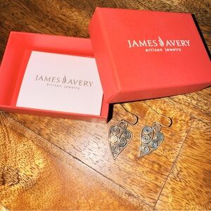 James Avery Silver Heart Earrings
